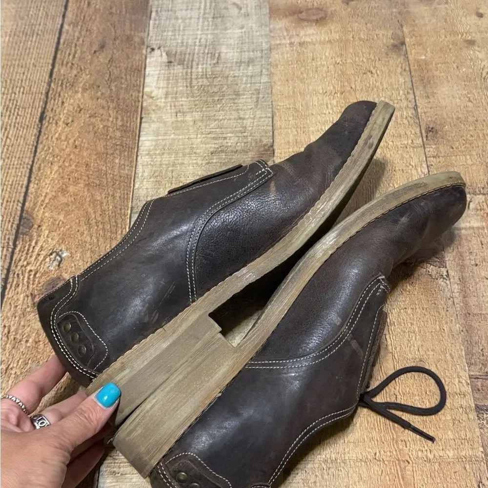 Roan - Bed Stu Distressed Leather lace up shoes Size 12